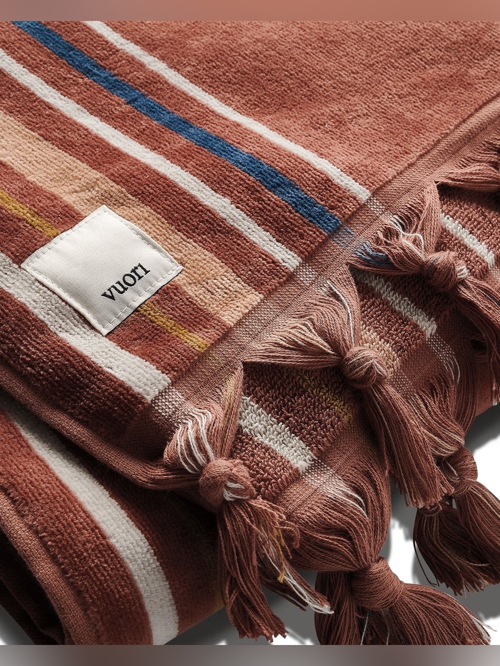 Vuori - Fringe Towel (terracotta) — NEW
